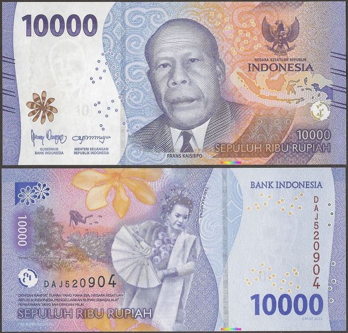 Picture of Indonesia,B620,10000 Rupiah,2022