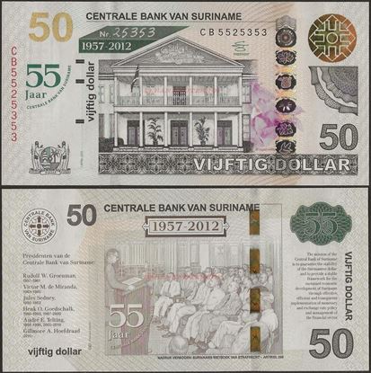 Picture of Suriname,P167,BNP501,50 Dollars,2012