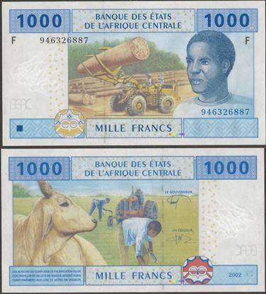 Picture of CAS Equatorial Guinea,P507Fe, B107Fe,1000 Francs,2015,Hybrid