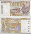 Picture of WAS A Ivory Coast,P111Ak,B116Ak,1000 Francs,2002