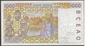 Picture of WAS A Ivory Coast,P111Ak,B116Ak,1000 Francs,2002