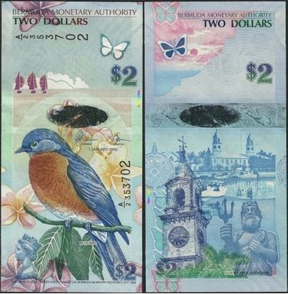Picture of Bermuda,P57,B230c,2 Dollars,2018,A/2