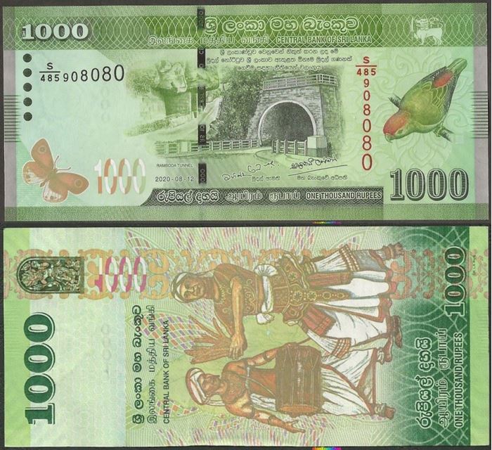 Picture of Sri Lanka,P127,B127f,1000 Rupees,2020