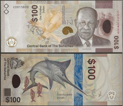 Picture of Bahamas,Pw82,B355,100 Dollars,2021