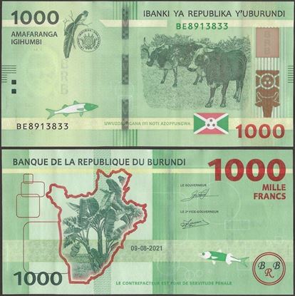 Picture of Burundi,B242,1000 Francs,2021