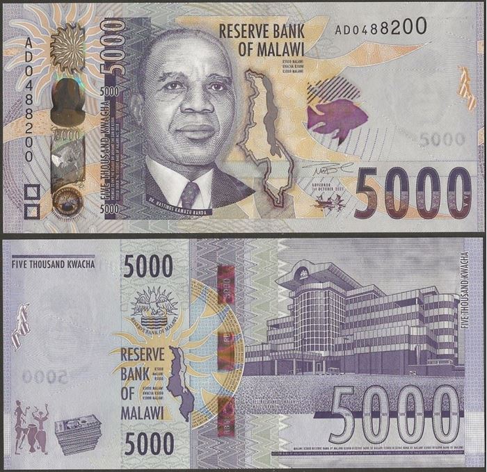 Picture of Malawi,B165,5000 Kwacha,2021