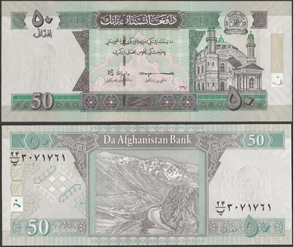 Picture of Afghanistan,P69g,B374a,50 Afghani,2019