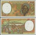 Picture of CAS Congo Republic,P103C, B103Cg,2000 Francs,2000