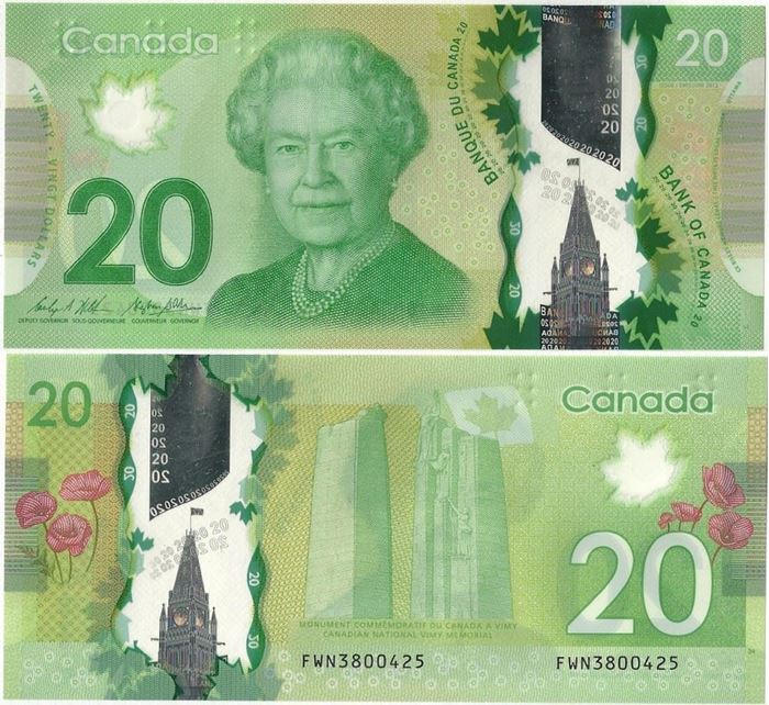 Picture of Canada,P108,B373b,20 Dollars,Sg 17