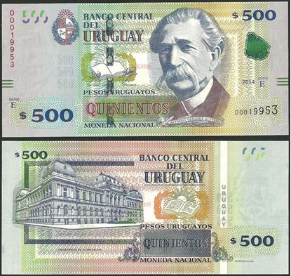 Picture of Uruguay,P097,B556,500 Pesos Uruguayos,2014