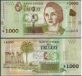 Picture of Uruguay,P098,B557a,1000 Pesos Uruguayos,2015