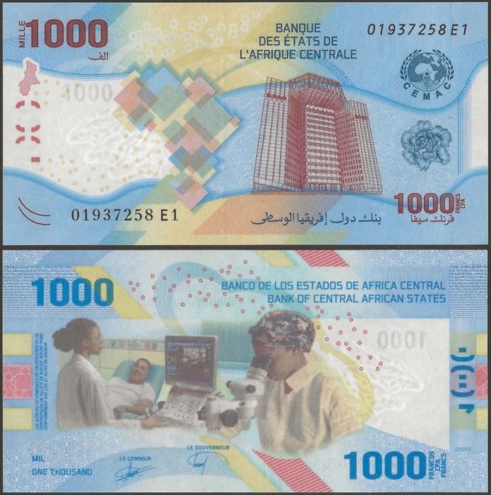 Picture of CAS Central African States,B112,1000 Francs,2020