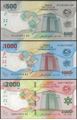 Picture of CAS Central African States,3 SET ,B111-113,500-2000 Francs,2020