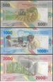 Picture of CAS Central African States,3 SET ,B111-113,500-2000 Francs,2020