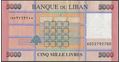 Picture of Lebanon,B542,5000 Livres,2021