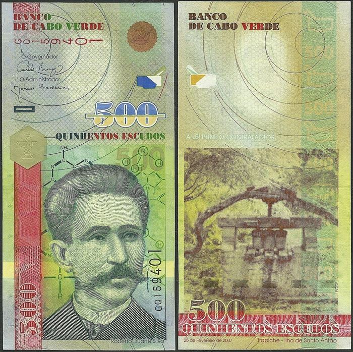 Picture of Cape Verde,P69,B213a,500 Escudos,2007