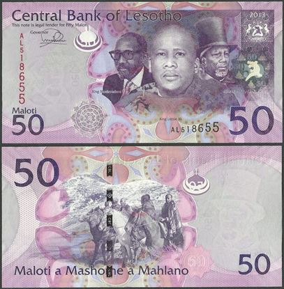 Picture of Lesotho,P23,B224b,50 Maloti,2013