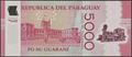 Picture of Paraguay,P234b?,B857d,5000 Guarani,2022