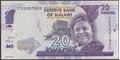 Picture of Malawi,P63,B157f,20 Kwacha,2020