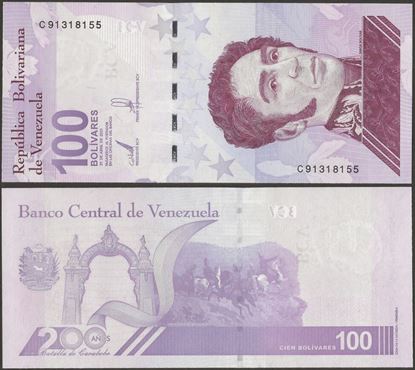 Picture of Venezuela,B389,100 Bolivares,2021