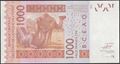 Picture of WAS K Senegal,P715K, B121Kw,1000 Francs,2023