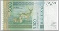 Picture of WAS K - Senegal,P717K, B123Kw,5000 Francs,2023