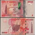 Picture of Uganda,P53a,B158a,20 000 Shillings,2010