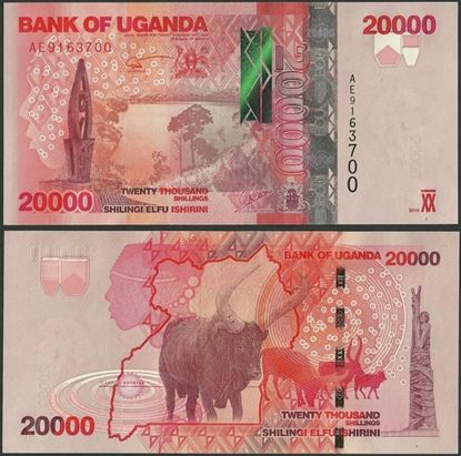 Picture of Uganda,P53a,B158a,20 000 Shillings,2010