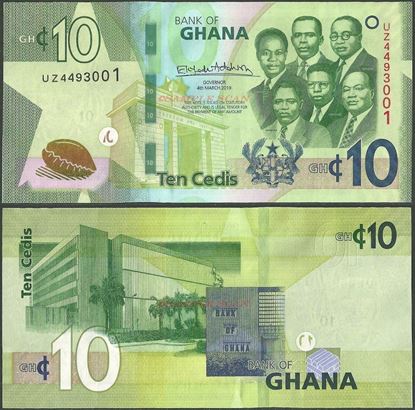 Picture of Ghana,B157,10 Cedi,2019