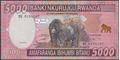 Picture of Rwanda,P41,B140a,5000 Francs,2014,KE