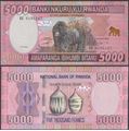 Picture of Rwanda,P41,B140a,5000 Francs,2014