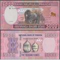 Picture of Rwanda,P41,B140a,5000 Francs,2014,KE