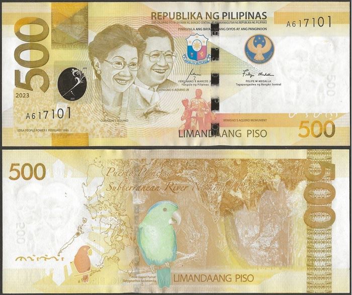 Picture of Philippines,B1100,500 Piso,2023