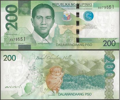 Picture of Philippines,P209,B1081g,200 Piso,2017