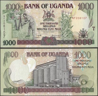 Picture of Uganda,P39a,B144a,1000 Shillings,2001