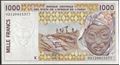 Picture of WAS K Senegal,P711Kl, B116Kl,1000 Francs,2002