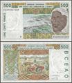 Picture of WAS T Togo,P810T,B116Tl,500 Francs,2002