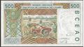 Picture of WAS C Burkina Faso,P310Cl,B115Cl,500 Francs,2002