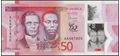 Picture of Jamaica,P96a,B251,50 Dollars,2023,Polymer,AA