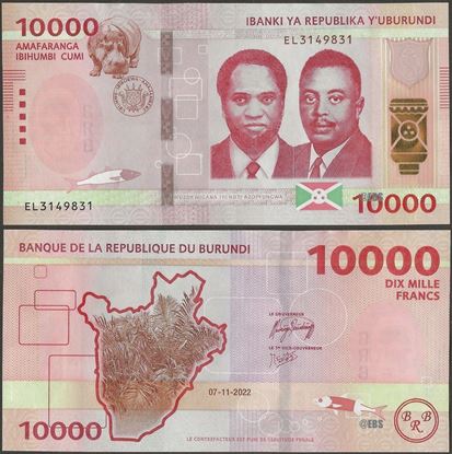 Picture of Burundi,B245,10000 Francs,2022