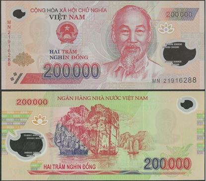 Picture of Vietnam,P123,B347L,200 000 Dong,2021