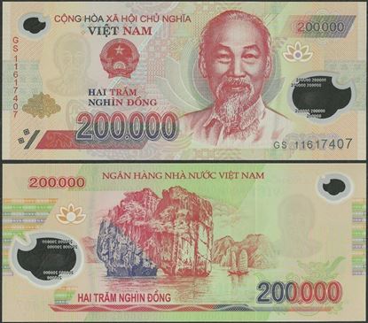 Picture of Vietnam,P123,B347e,200 000 Dong,2011