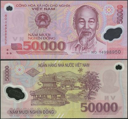 Picture of Vietnam,P121h,B345h,50 000 Dong,2014