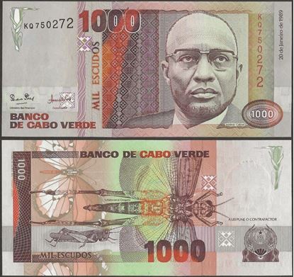 Picture of Cape Verde,P60,B207,1000 Escudos,1989