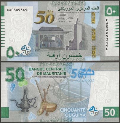 Picture of Mauritania,P28c,B131c,50 New Ouguiya,2023,Comm
