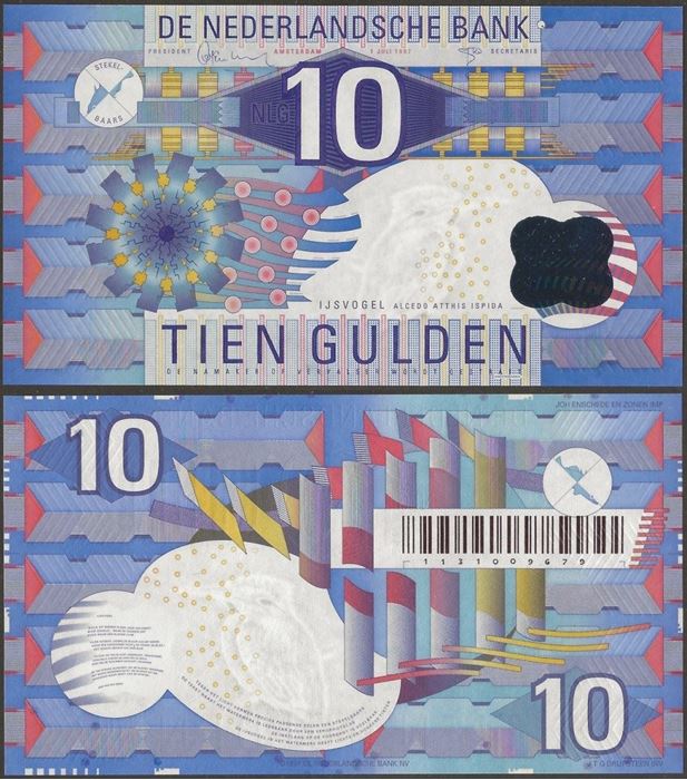 Picture of Netherlands,P99,10 Gulden,1997
