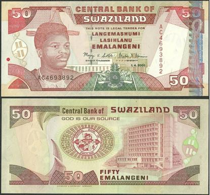 Picture of Swaziland,P31,B226,50 Emalangeni,2001