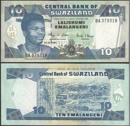 Picture of Swaziland,P29c,B224c,10 Emalangeni,2006