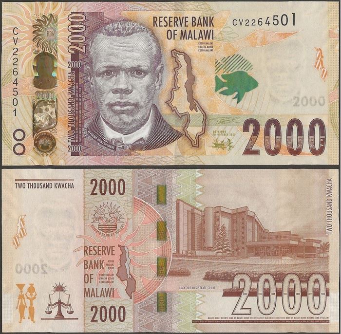 Picture of Malawi,B164,2000 Kwacha,2021