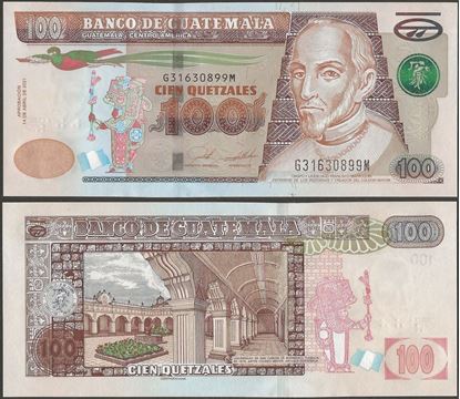 Picture of Guatemala,P126n,B601n,100 Queztals,2021